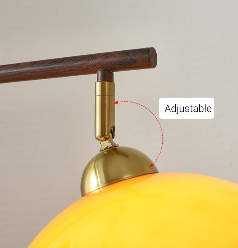 Carla Arc Floor Lamp with Side Table - 360° Adjustable Floor Lamp