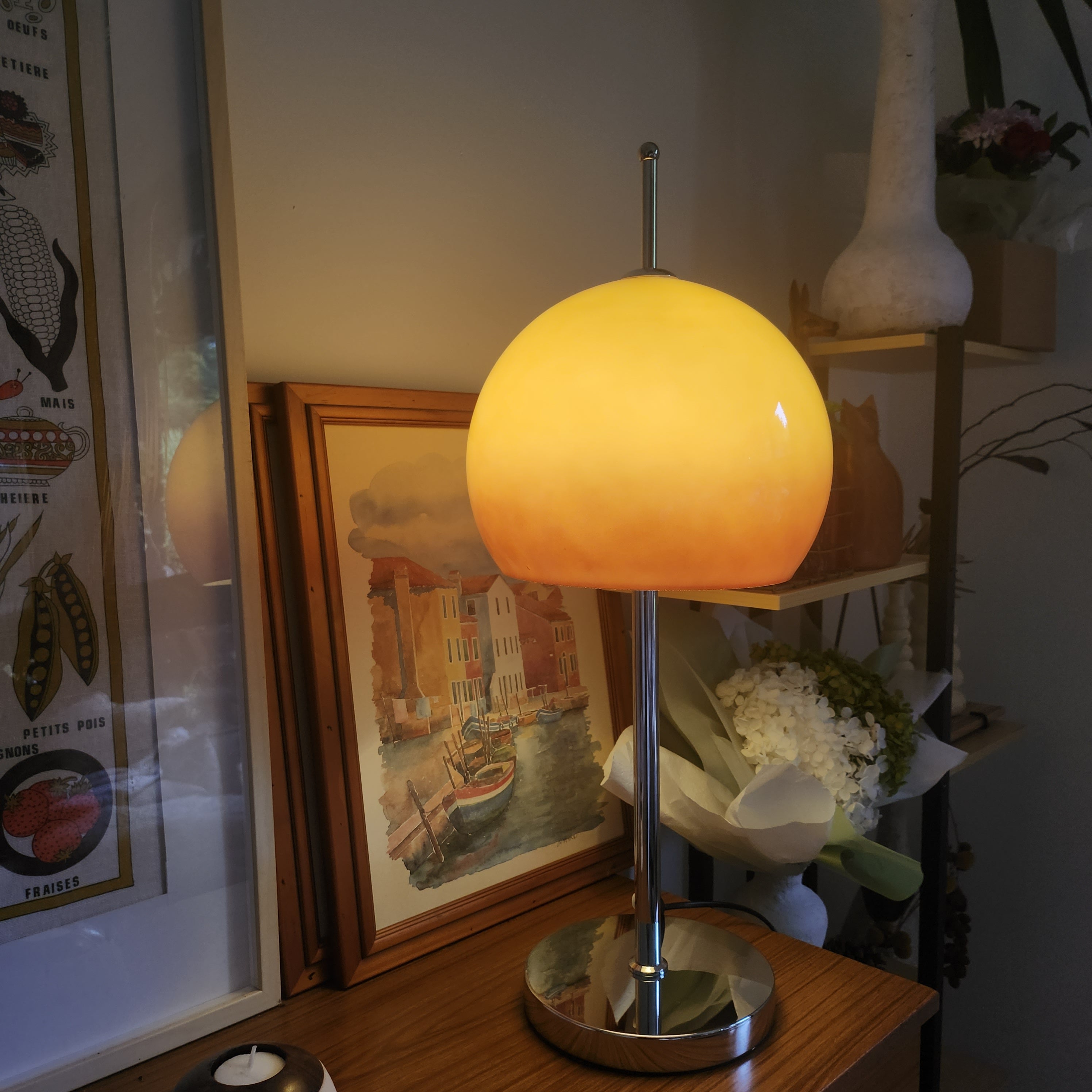 Olivia Mushroom Bauhaus Table Lamp