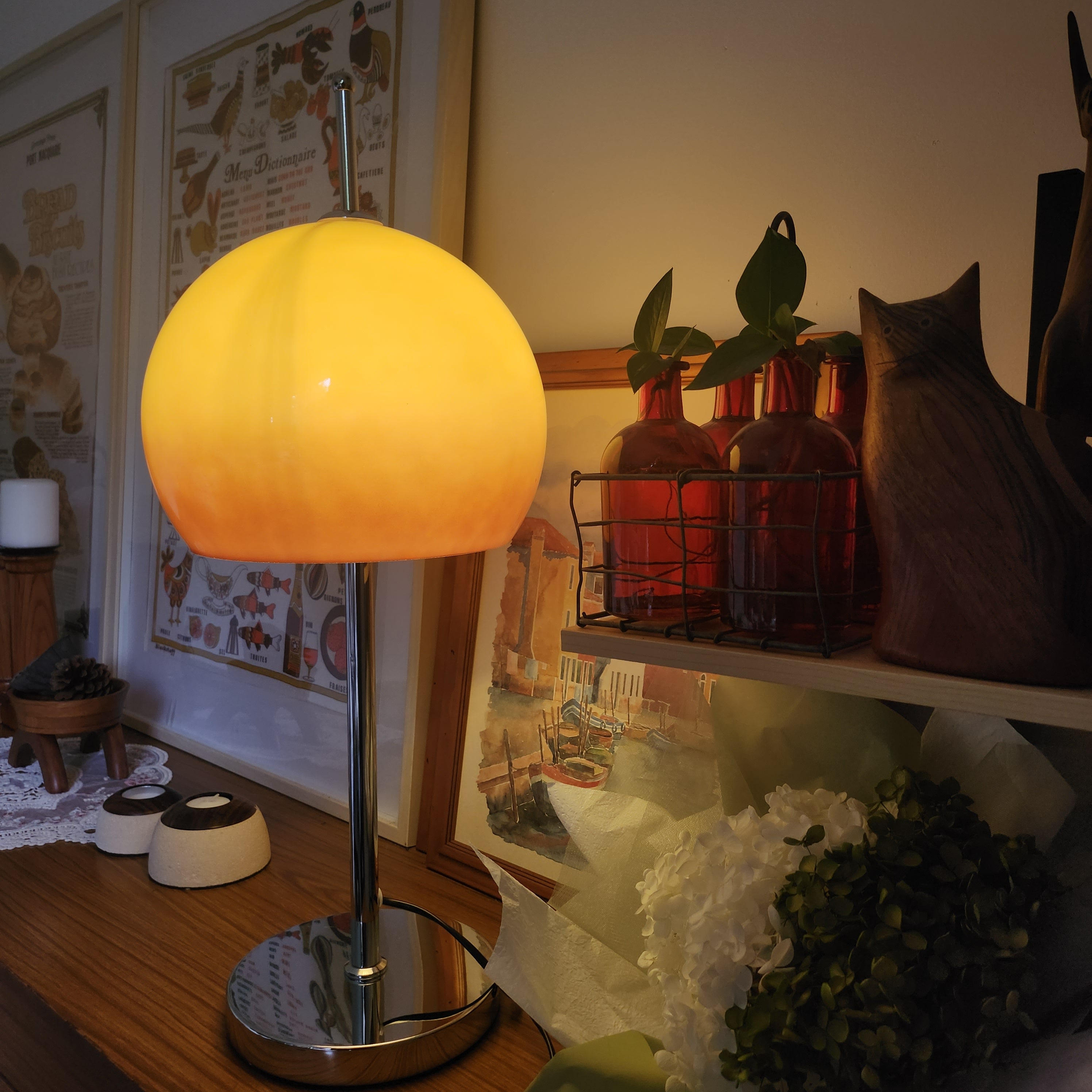 Olivia Mushroom Bauhaus Table Lamp