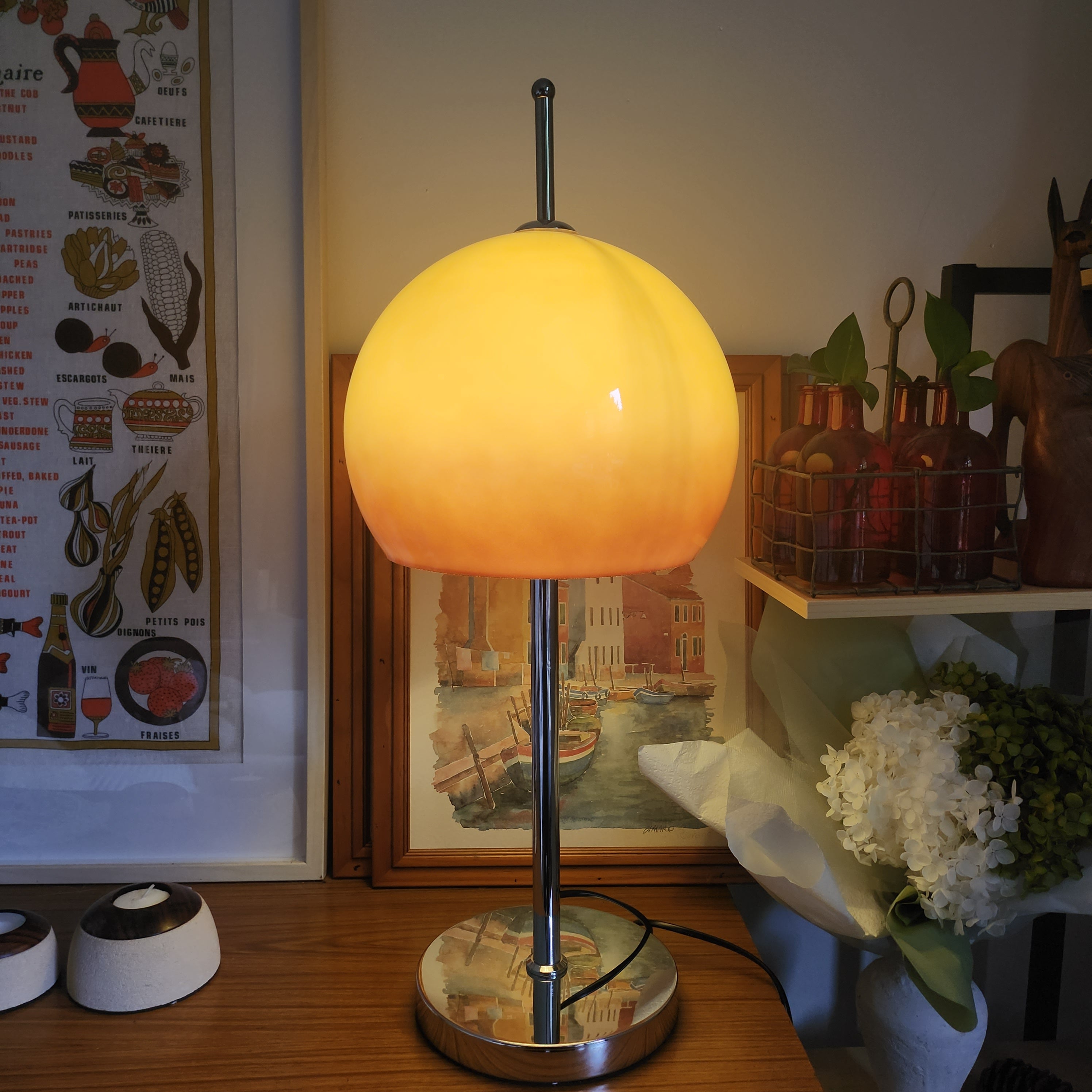 Olivia Mushroom Bauhaus Table Lamp