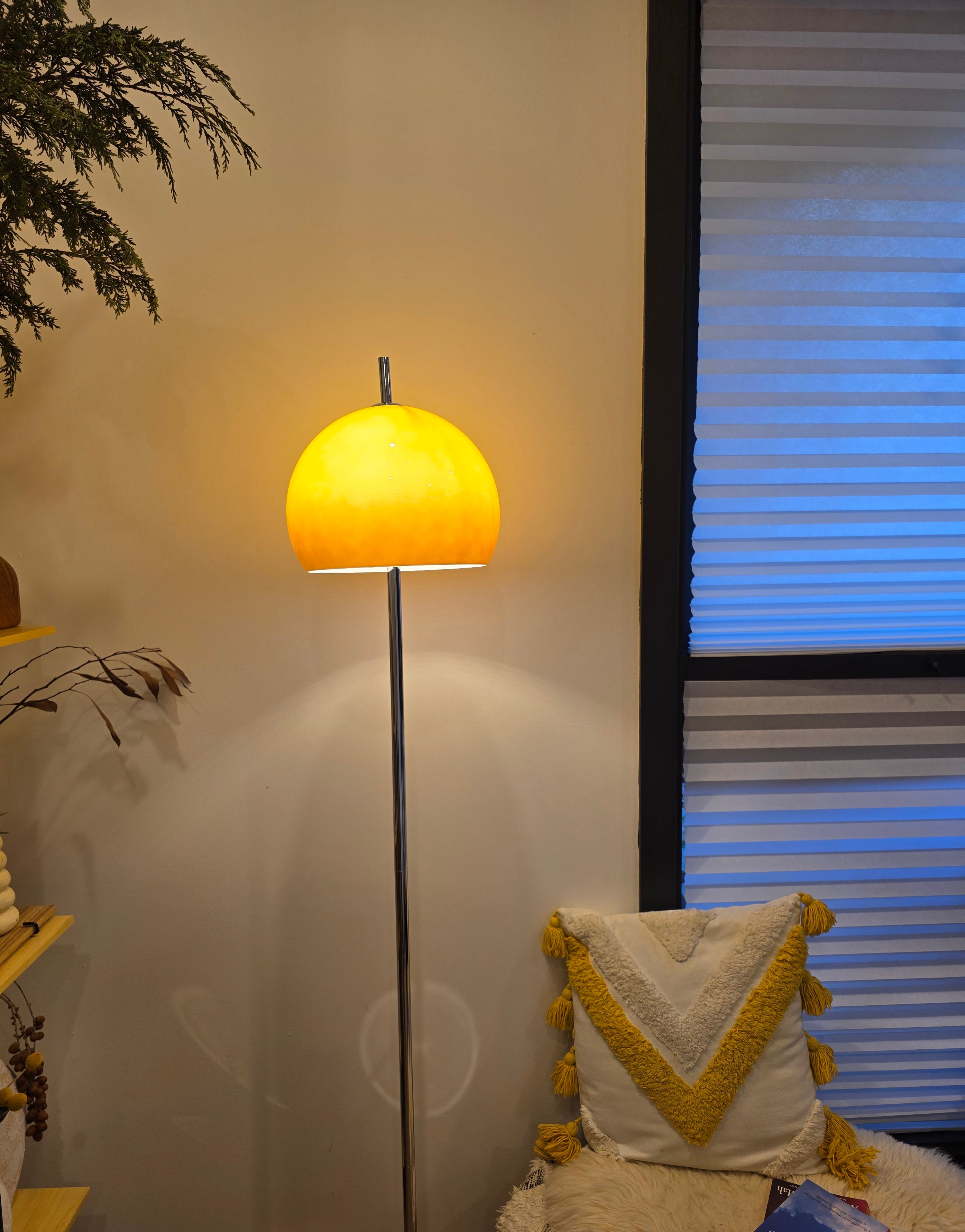 Olivia Mushroom Bauhaus Lamp Set Table & Floor Lamp