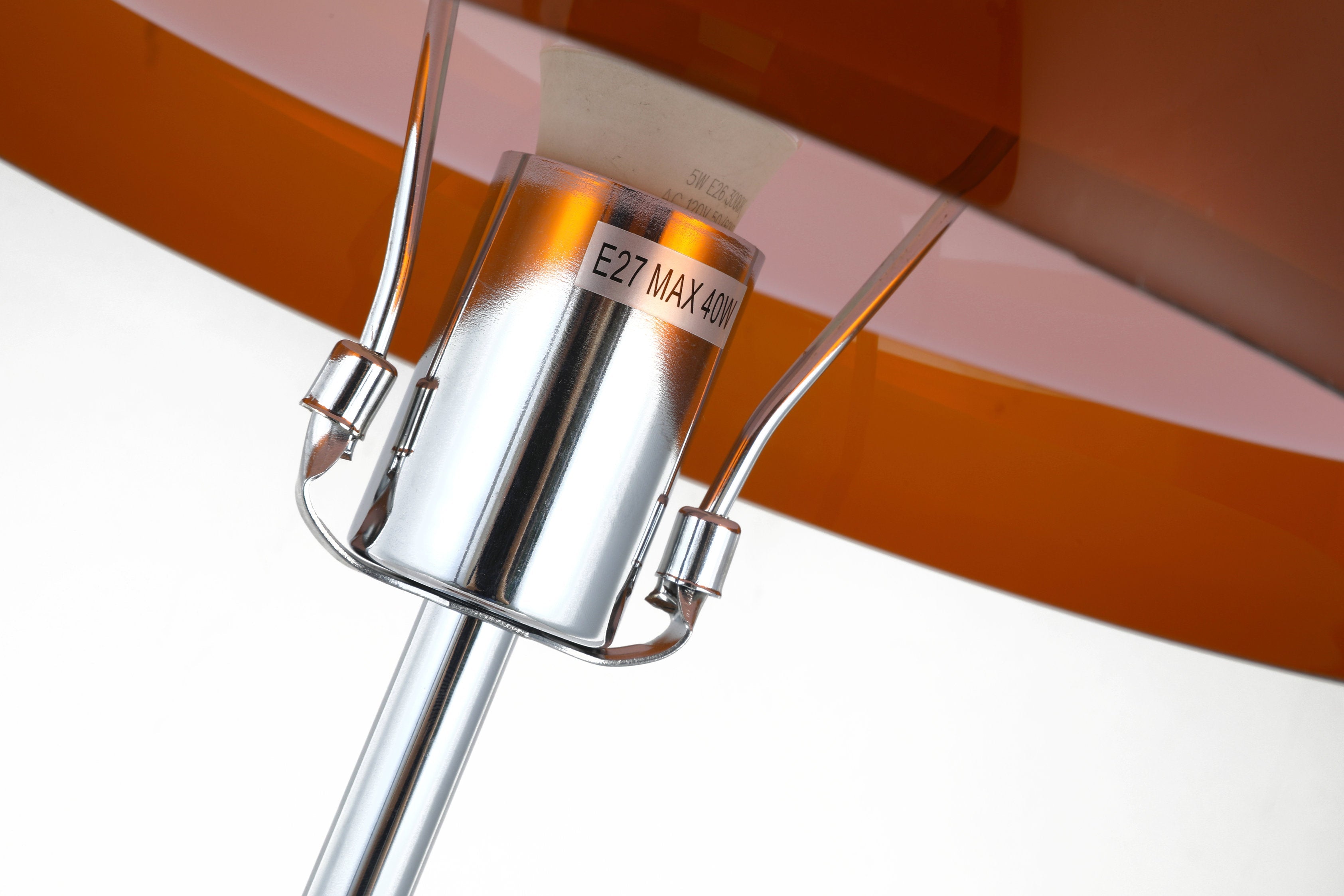 Coby Double Dome Mushroom Table Lamp Orange