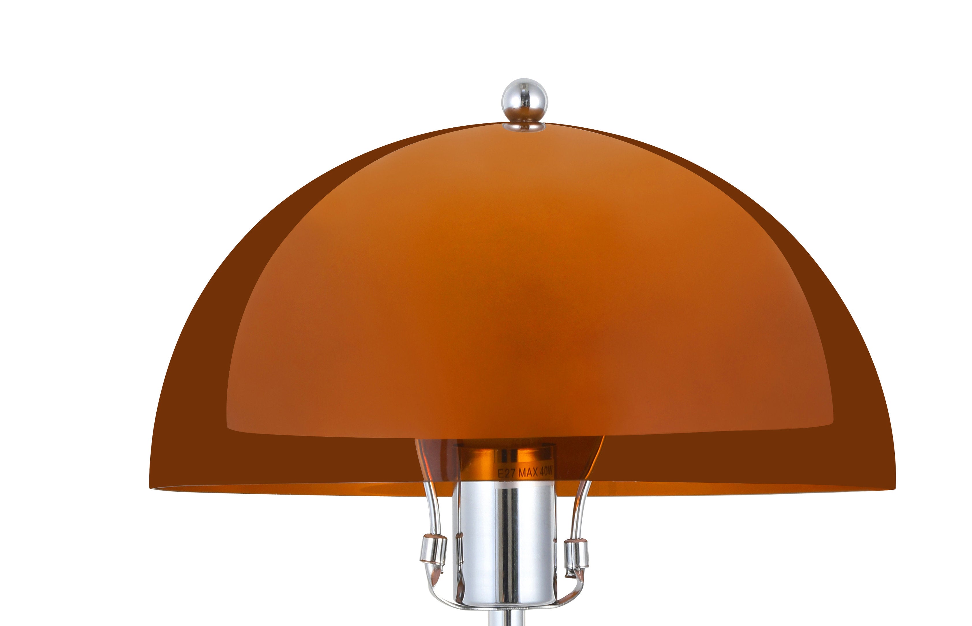 Coby Double Dome Mushroom Table Lamp Orange