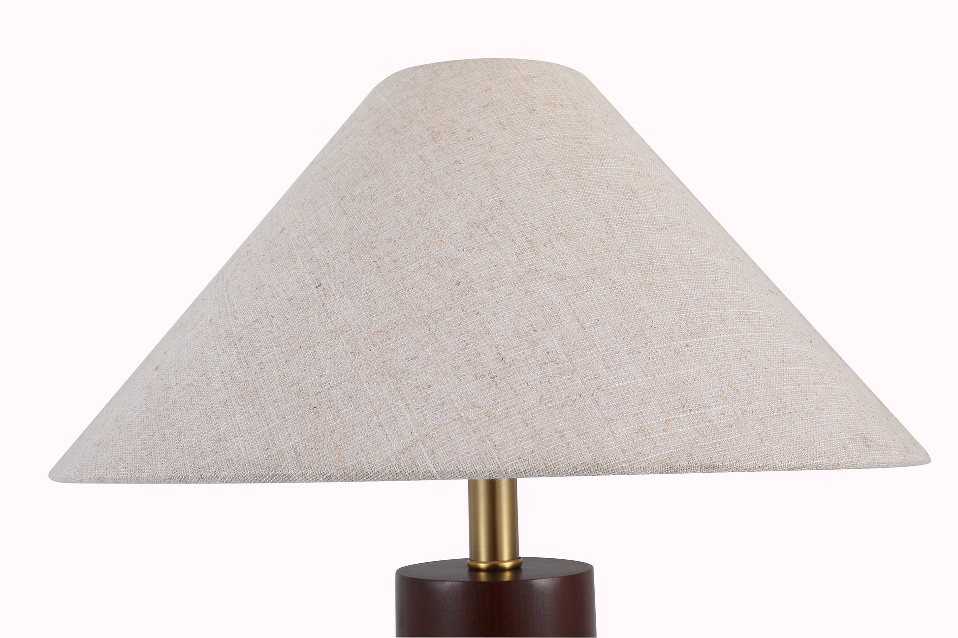 Beige lampshade on a white background