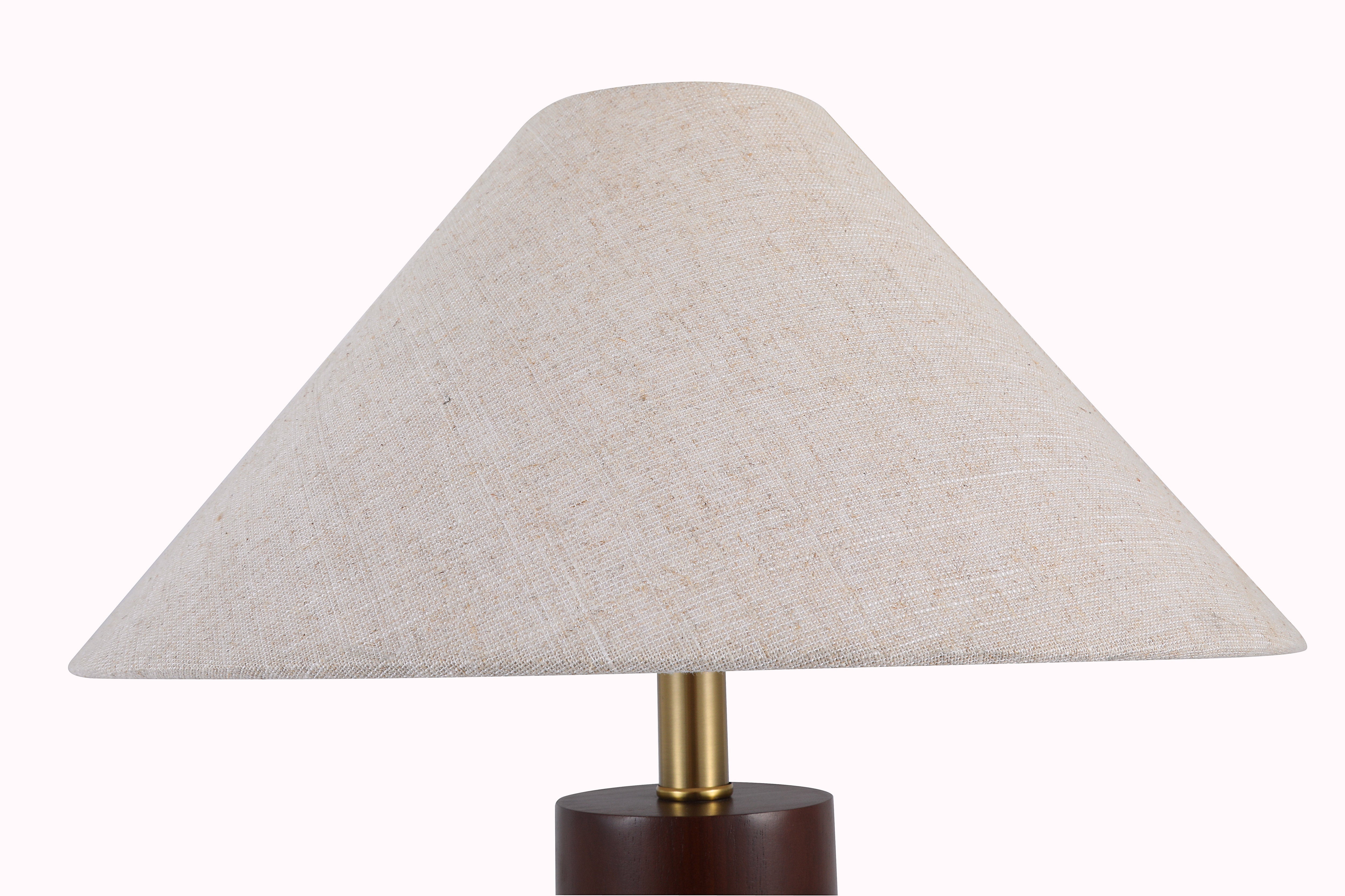 Beige lampshade on a white background