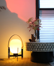 Alix Cesta Metalica Basket Lamp Modern Opal Glass & Chrome Accent Light