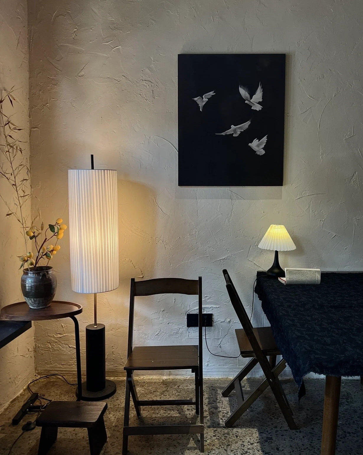 Zen Art Japandi Floor Lamp – Soft Ambient Glow