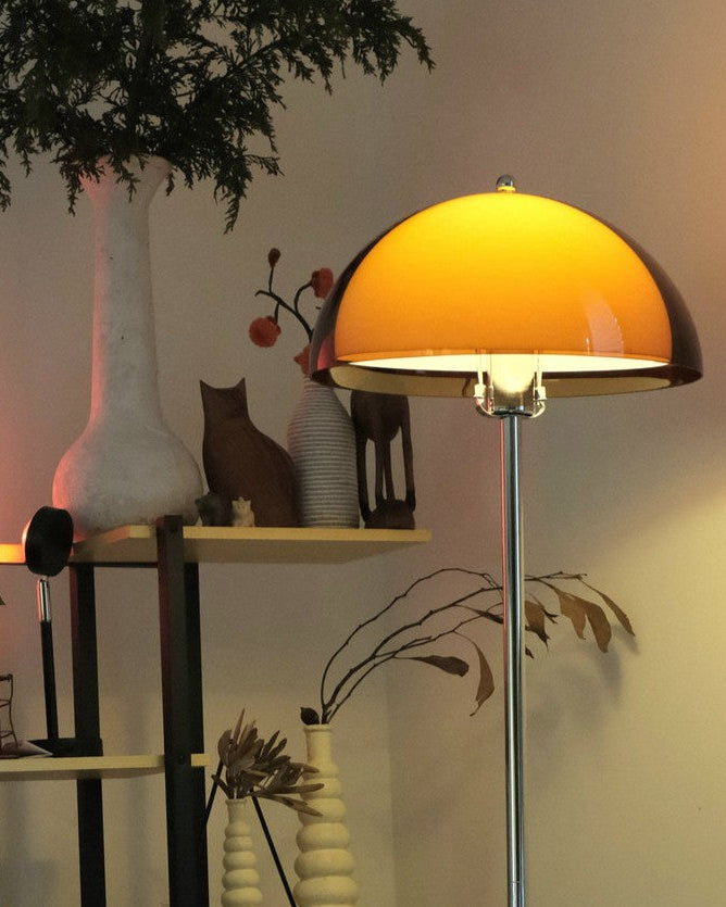 Coby Double-Mushroom Floor Lamp – Orange