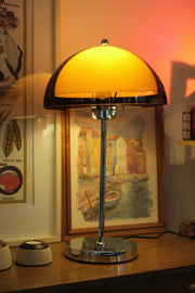 Coby Double Dome Mushroom Table Lamp Orange