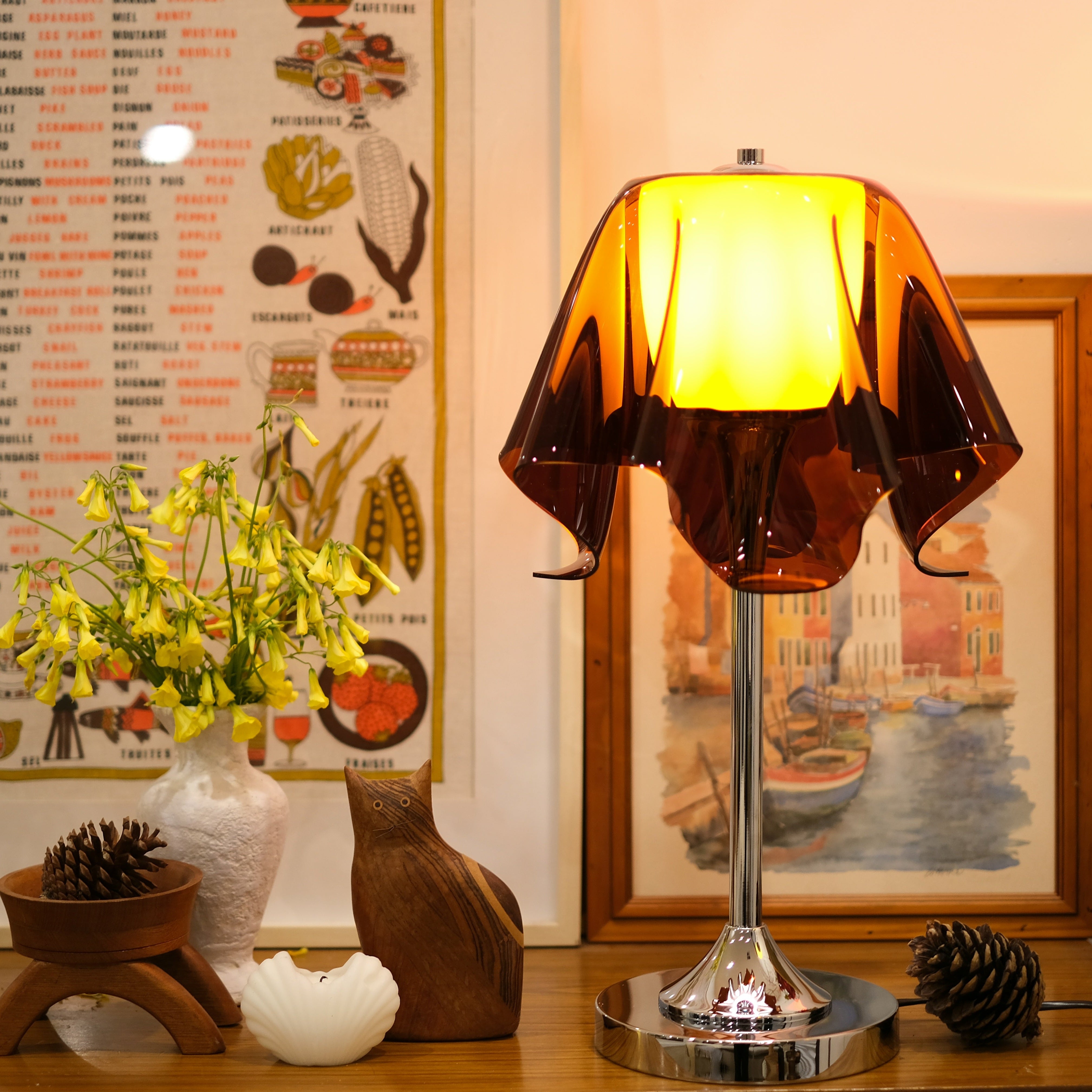 Fazzoletto Handkerchief Table Lamp – Mid-Century Floating Design