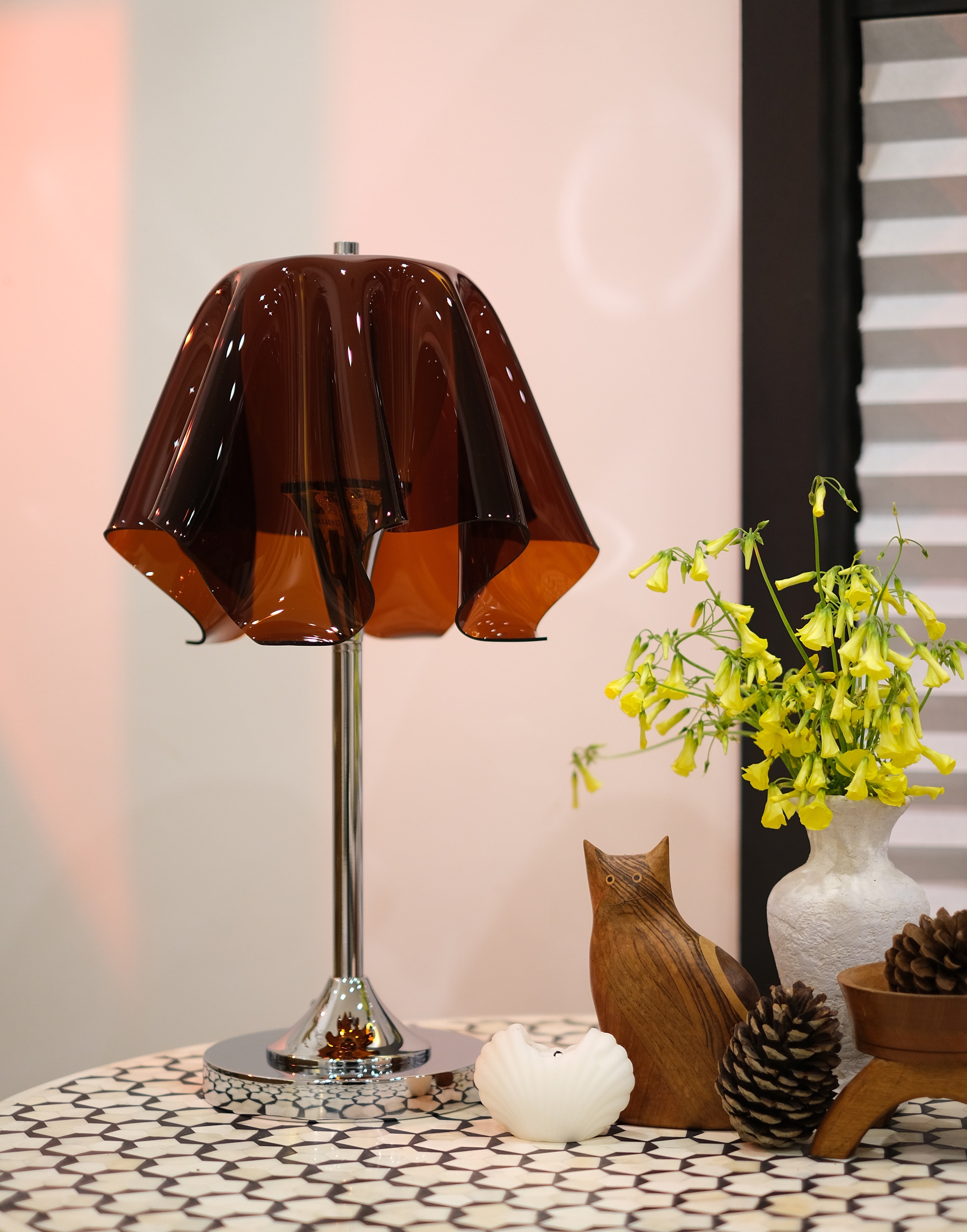 Fazzoletto Floating Handkerchief Table Lamp - Mid-Century Modern 70s Retro Acrylic Light