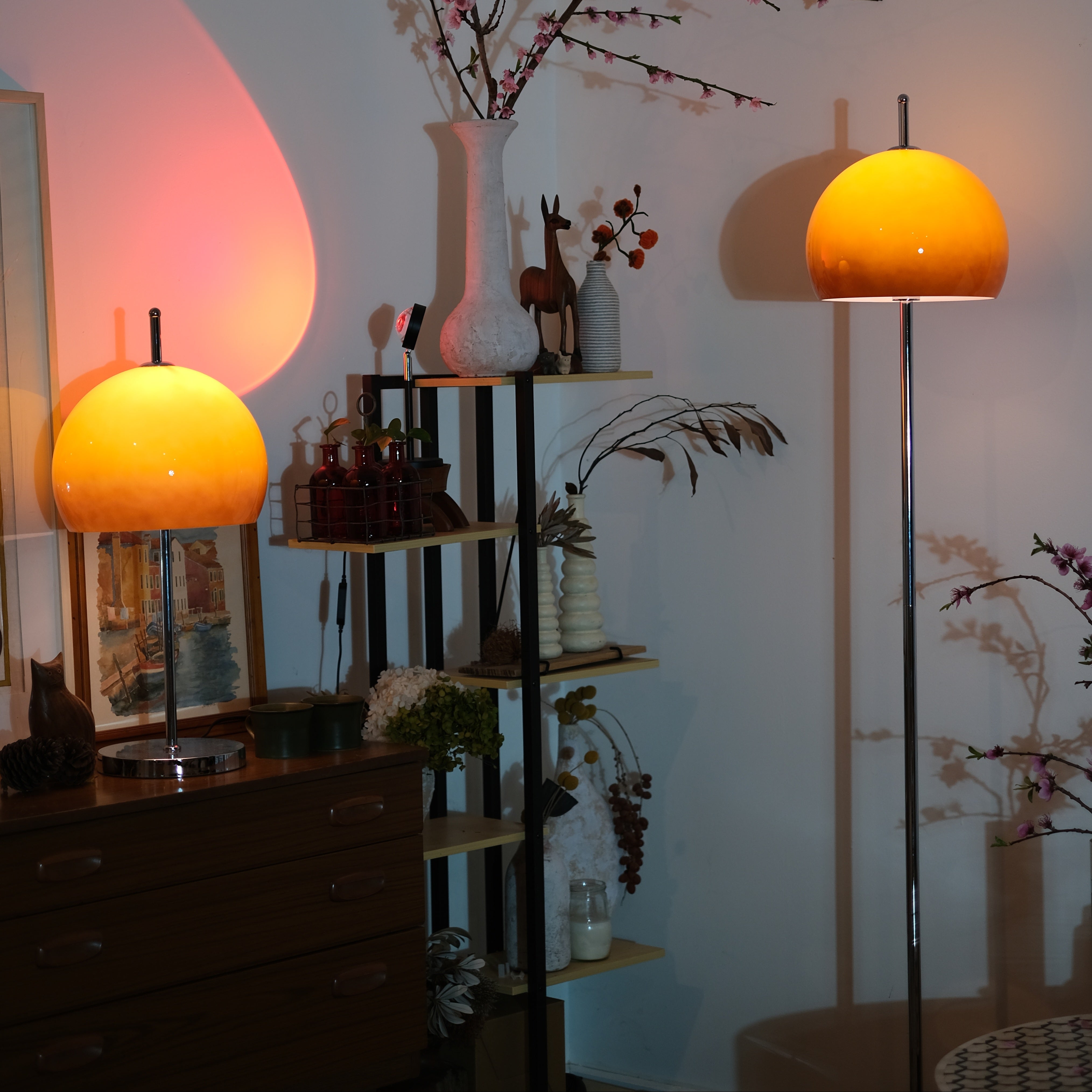 Olivia Bauhaus Lamp Set – Table & Floor Lamps