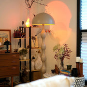 Dori Wavy Mushroom Floor Lamp – Mocha