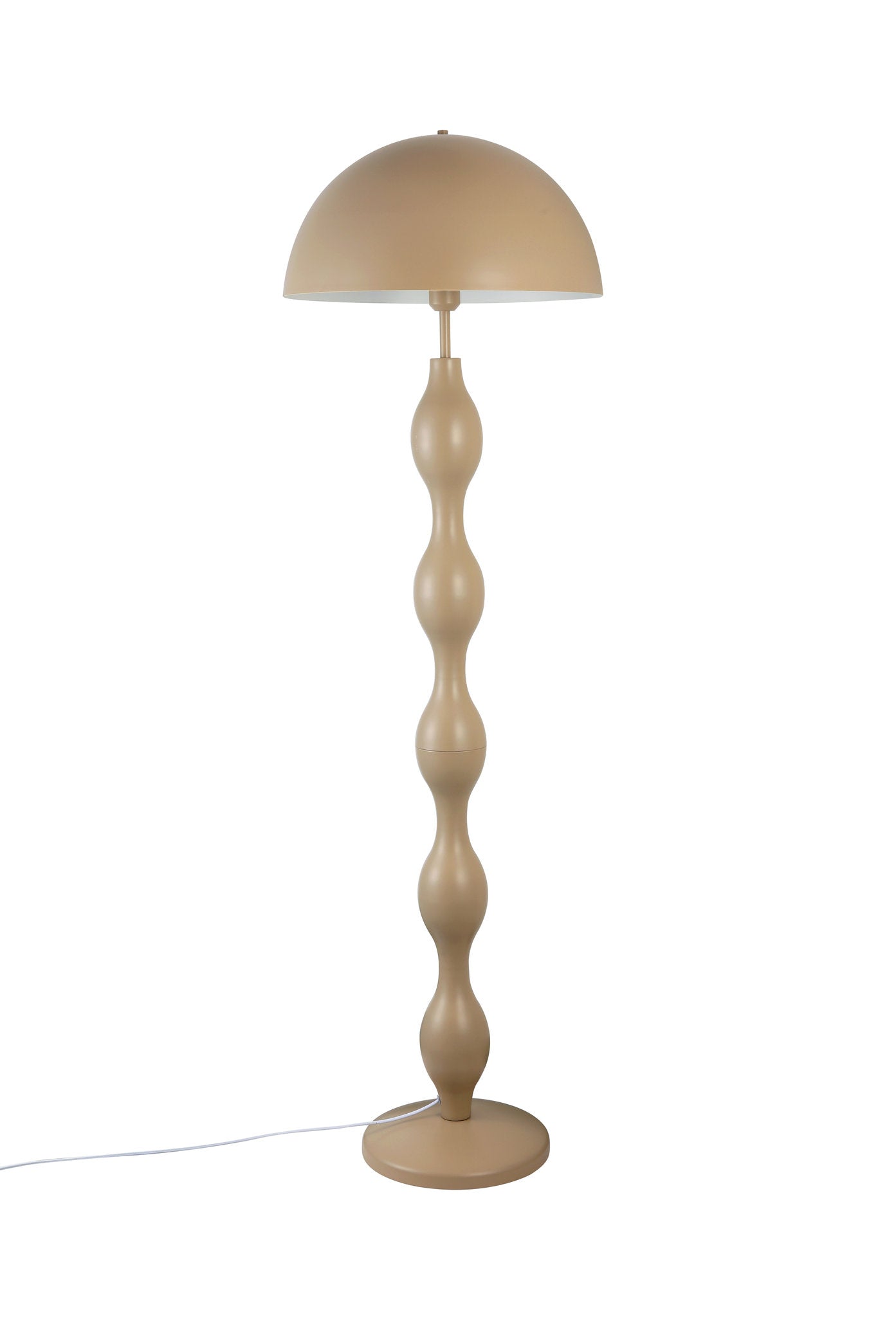 Dori Wavy Mushroom Floor Lamp – Mocha Retro Statement Lighting