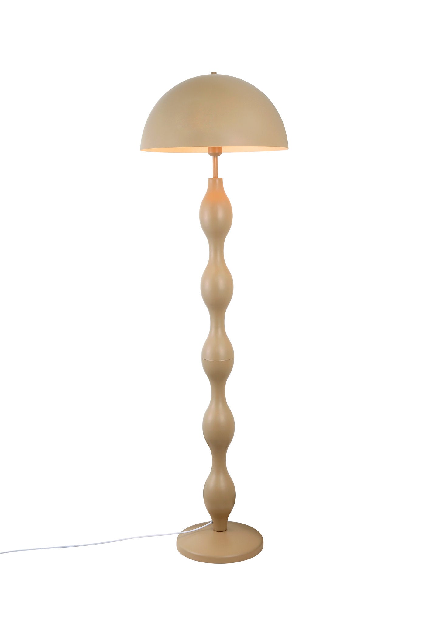 Dori Wavy Mushroom Floor Lamp – Mocha Retro Statement Lighting