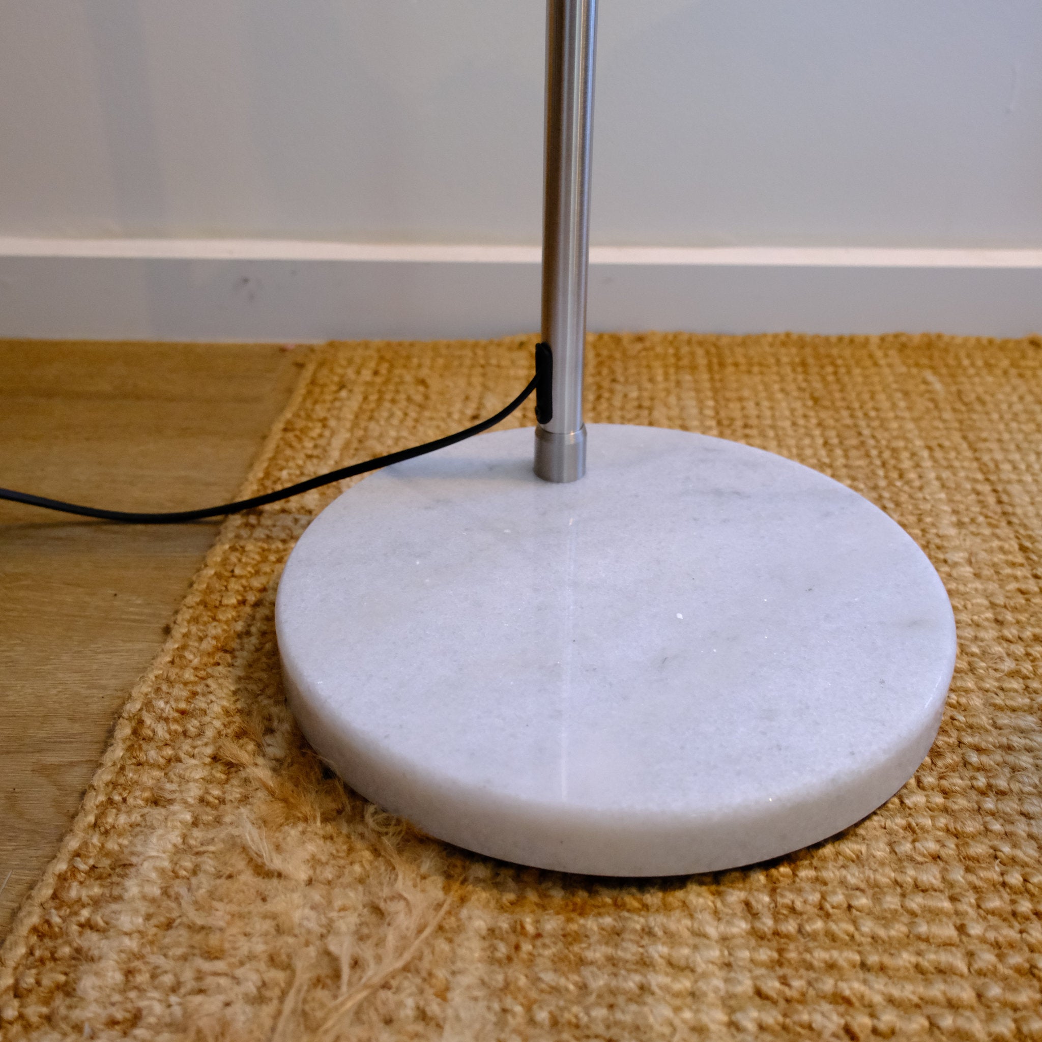 Sneedville Arc Floor Lamp – Chrome & Marble Base | Homezee