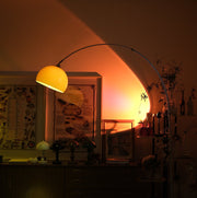 Sneedville Arched Floor Lamp – Chrome Arc with Marble Base