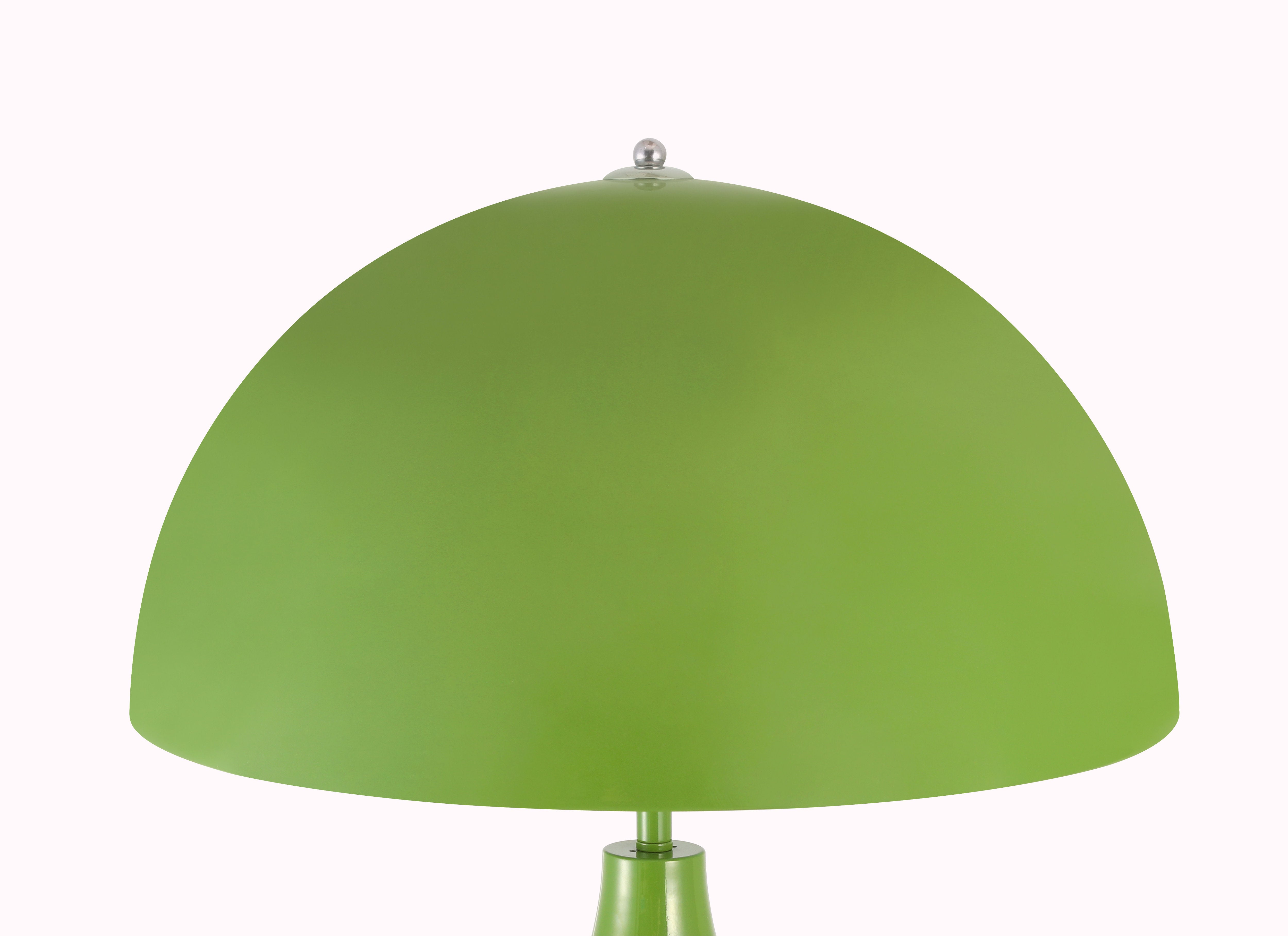 Dori Drop Wavy Mushroom Floor Lamp – Olive Green Retro Statement Light
