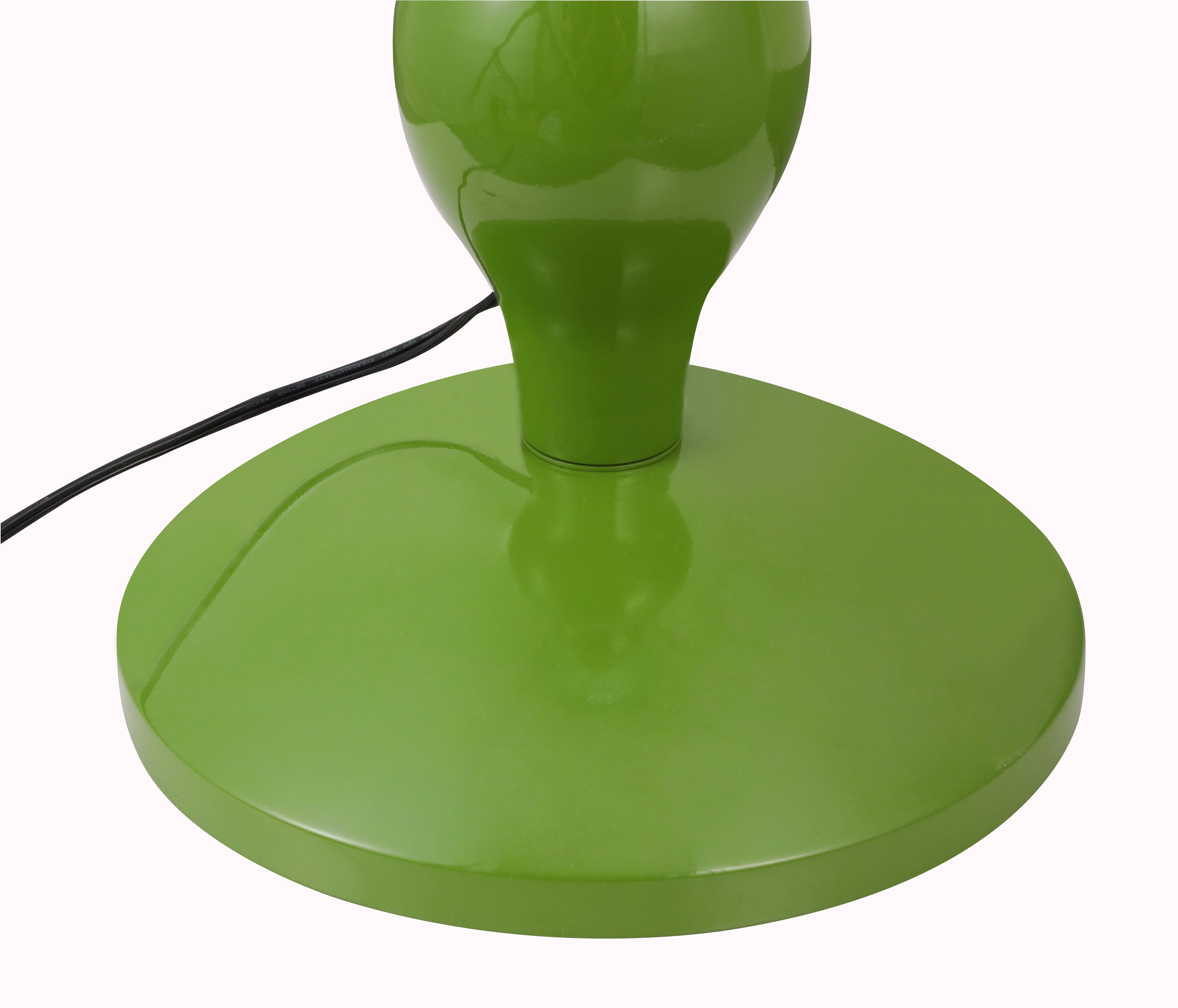 Dori Drop Wavy Mushroom Floor Lamp – Olive Green Retro Statement Light